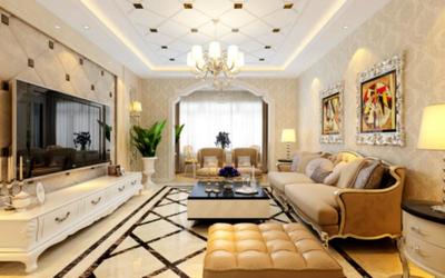 和苑小區85米簡歐風格圖片|和苑小區85米簡歐風格樣板圖|和苑小區85米簡歐風格效果圖-哈爾濱麻雀裝飾工程設計公司